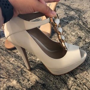 Aldo white heels